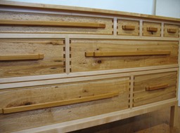 Pulls from Resawn Heart Pine Timbers